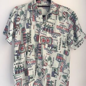 Vintage baseball button down